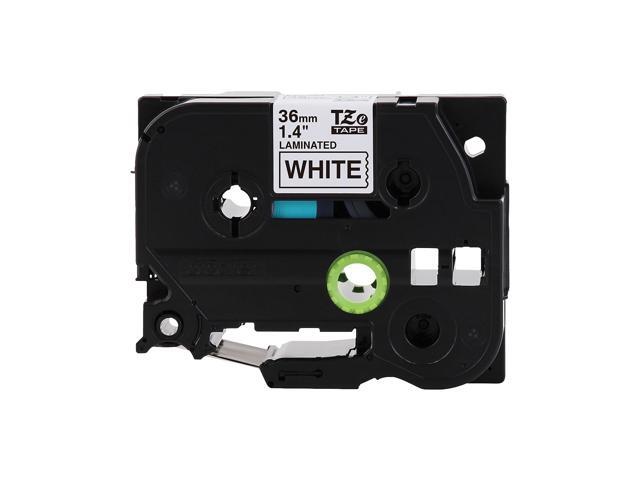 Brother P-touch TZe-M365 Label Maker Tape 1.42'W White on Matte Black TZEM365
