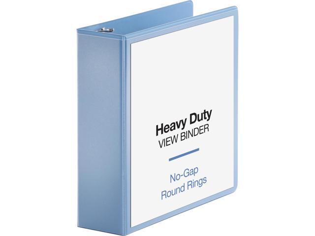 Business Source View Binder Round Ring 3' Cap Letter-size Light Blue 19752