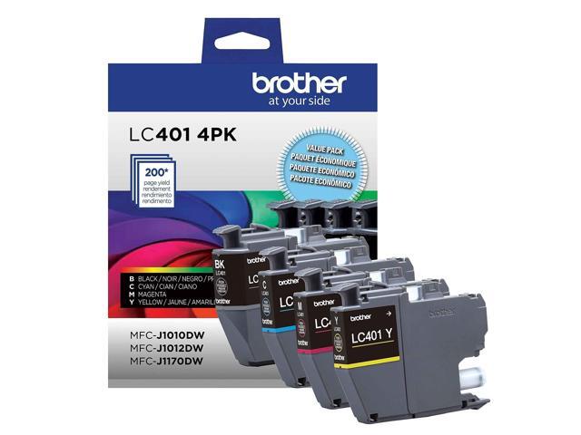 Brother - Genuine LC4014PKS Standard Yield 4-Pack Color Ink Cartridges - Black/Cyan/Magenta/Yellow - image 2
