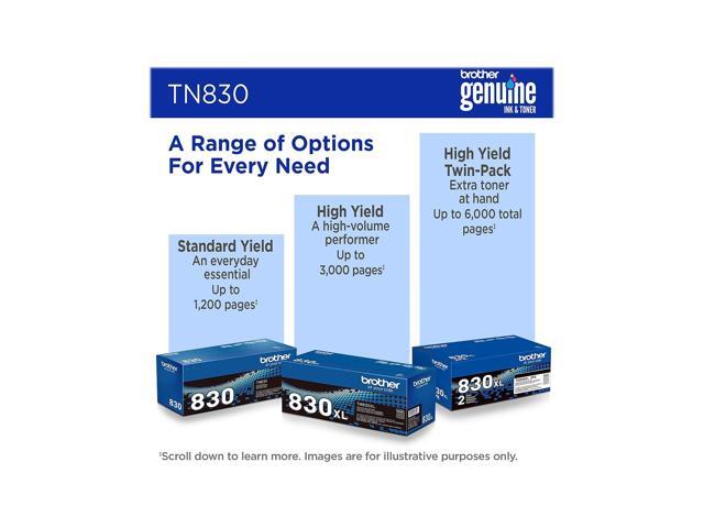 Brother - TN830 Standard-Yield Toner Cartridge - Black - image 8