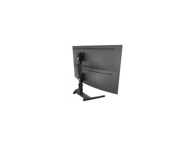 Atdec Freestanding Heavy Duty Dual Vertical Monitor Mount - Black - image 6