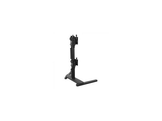 Atdec Freestanding Heavy Duty Dual Vertical Monitor Mount - Black - image 7