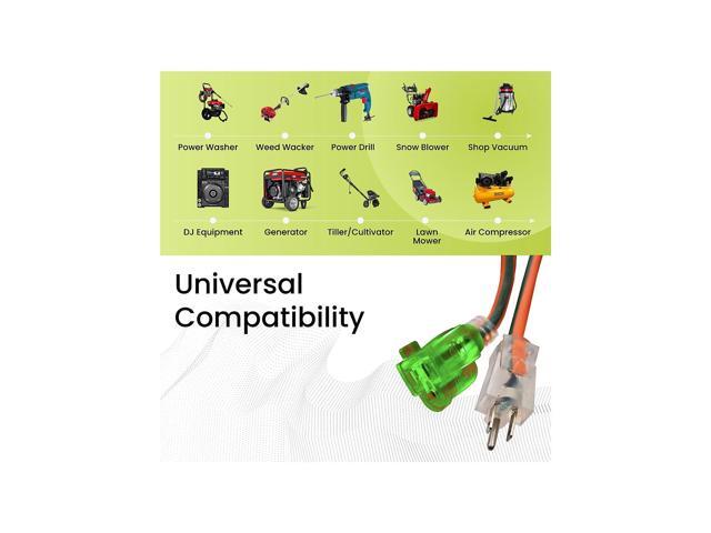 Go Green Power 50' Indoor/Outdoor Extension Cord 12 AWG Orange (GG-14050)