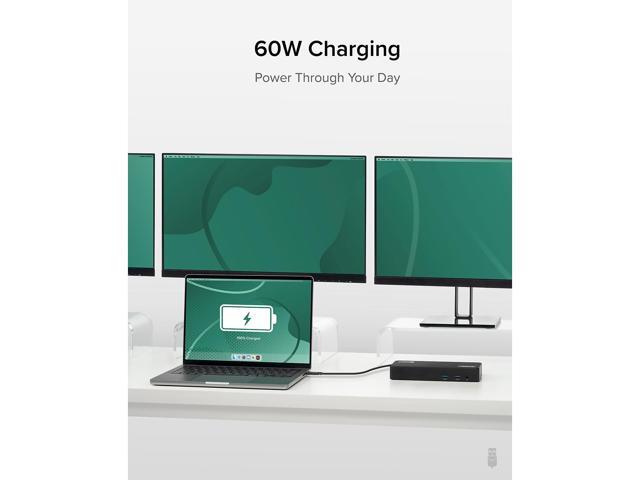 Plugable USB-C Docking Station, 4K Triple Monitors, 100W Laptop Charging - image 12