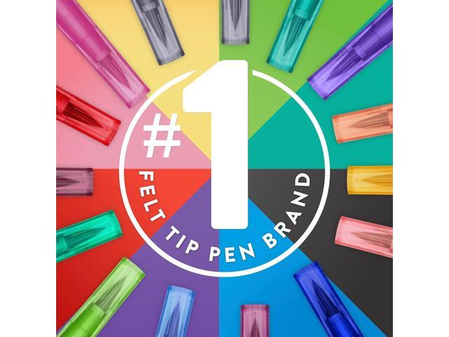 Paper Mate Flair DUAL Felt Pen Twin Tip Point Assorted Ink 8/Pack (2181604)