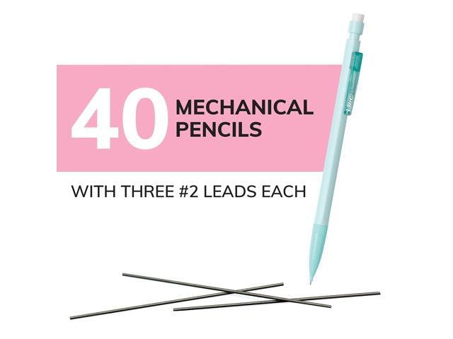 BIC Xtra Smooth Mechanical Pencils 0.7mm #2 Medium Lead 40/Pack (MP40TX-BLK)