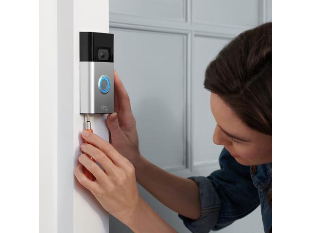 Ring - Battery Doorbell Smart Wifi Video Doorbell - Battery-Powered with Head-to-Toe Video, Live View, and Two-Way Talk - Satin Nickel - image 12