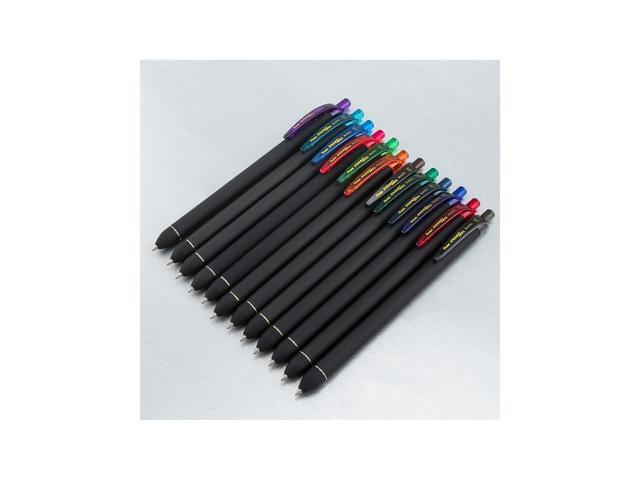 Pentel EnerGel Kuro Retractable Gel Pen Medium Point 0.7mm Assorted Ink 12/Pack (BL437R1BP12M)