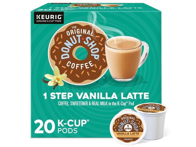 The Original Donut Shop One Step Vanilla Latte Coffee Keurig K-Cup Pods Light Roast 20/Box (381779)