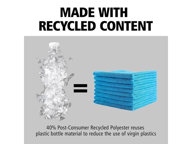 Rubbermaid Commercial Microfiber Cleaning Cloths 16 X 16 Blue 24/Pack 1820583