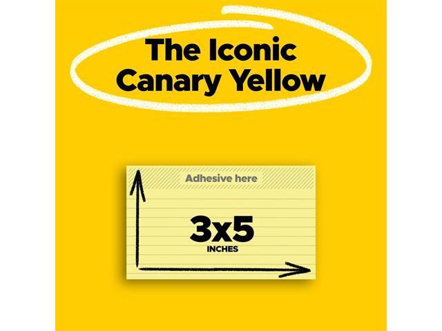 Original Pads in Canary Yellow 3 x 5 Lined 100-Sheet 12/Pack