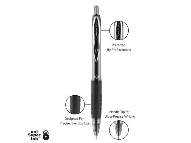 uni-ball 207 Needle Signo Retractable Gel Pens Medium Point 752362