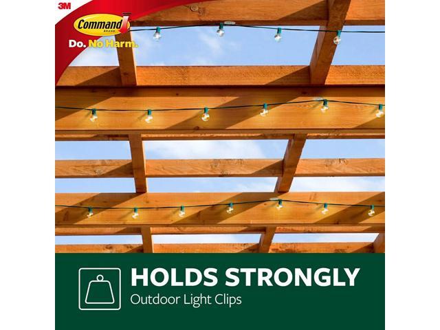 Command All Weather Hooks and Strips Plastic Small 16 Clips & 20 Strips/Pack