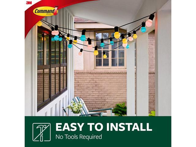 Command All Weather Hooks and Strips Plastic Small 16 Clips & 20 Strips/Pack