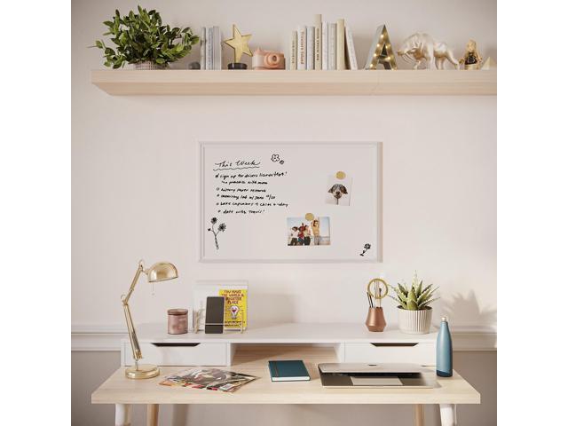 Magnetic Dry Erase Board, 30 x 20 Inches, White D?cor Frame UBR2071U0001