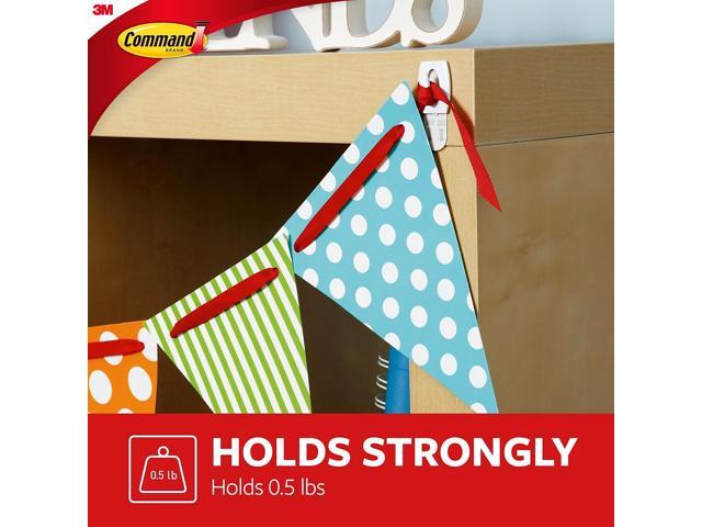 Command Clear Hooks & Strips Plastic Mini 18 Hooks & 24 Strips/Pack 17006CLRVP