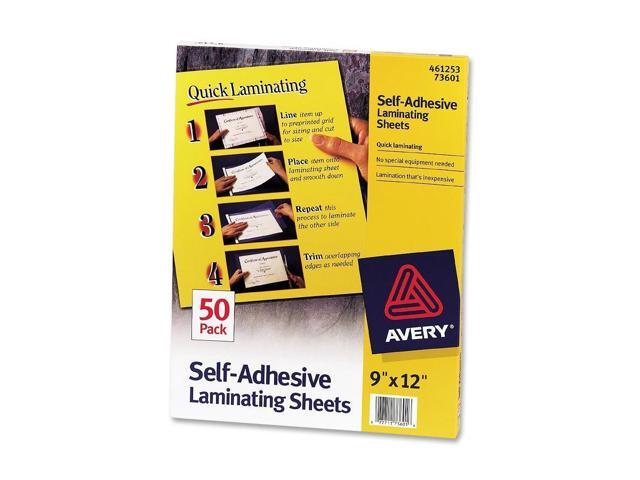 Avery Self-Adhesive Laminating Sheets
