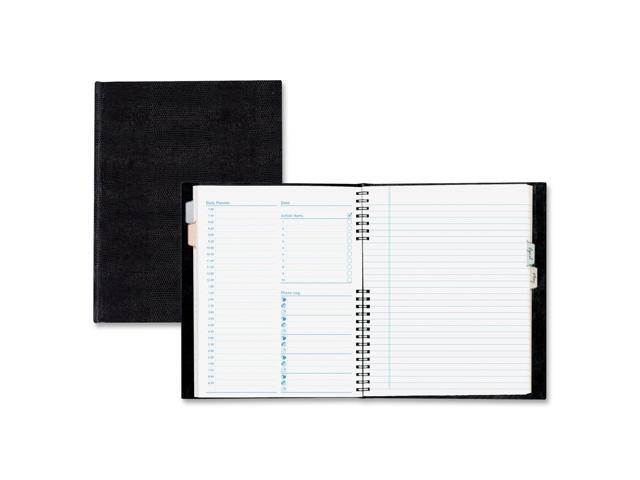 Blueline Notepro Undated Daily Planner, 9.25 X 7.25, Black Cover, Undated A29C81