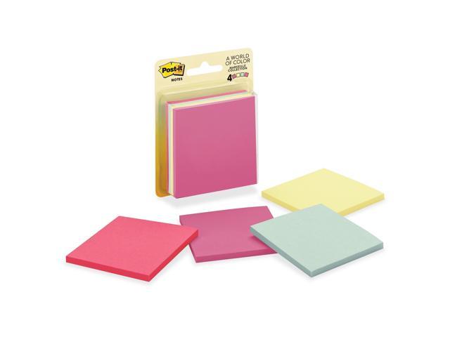 Post-it Notes  3 in x 3 in  Marseille Collection  4 Pads