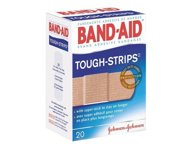 ( pack of 16)) BANDAID BRAND TOUGH STRIPS 20 Count