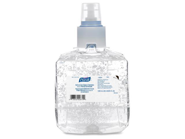 Gojo 190302CT Adv. Green Cert. Instant Hand Sanitizer Refill, 1200mL, Fragrance-Free, 2 Per Carton