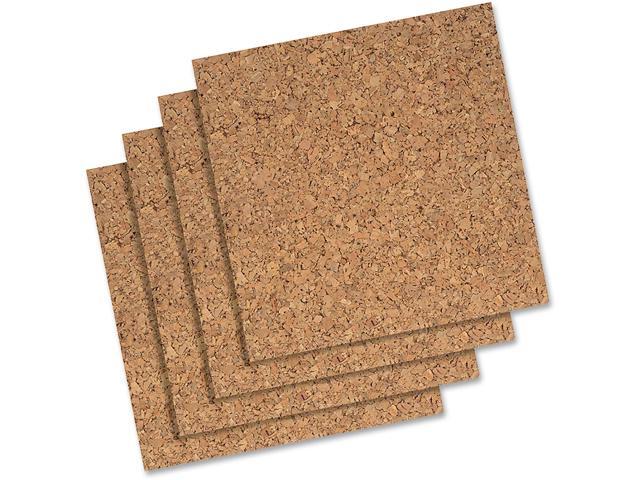 Quartet Cork Panels Self-stick 12'x12' 4/PK Natural 102Q