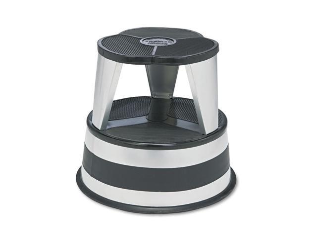 Cramer Kik-Step Steel Step Stool 350 lb cap 16' dia. x 14 1/4h Silver 100101