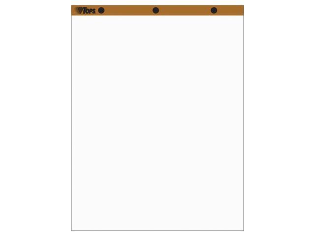 TOPS Easel Pads Unruled 27 x 34 White 50 Sheets 2 Pads/Pack 7903