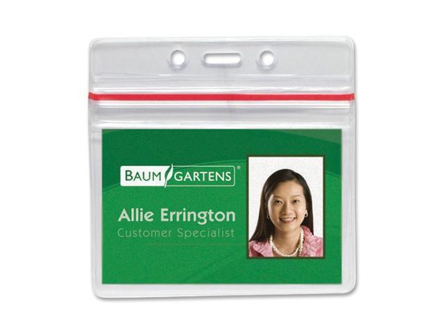 Baumgartens 47830 Sealable ID Badge Holder - Clear