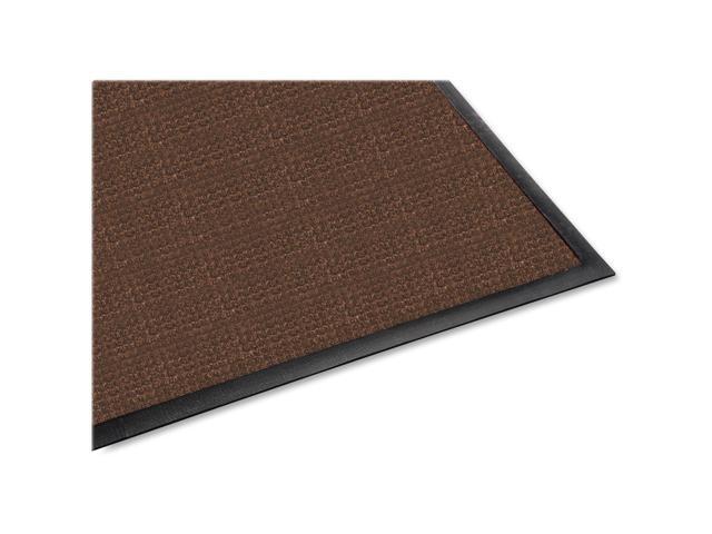 Genuine Joe Indoor/Outdoor Mat Waterguard Rubber Back 4'x6' Brown 58843