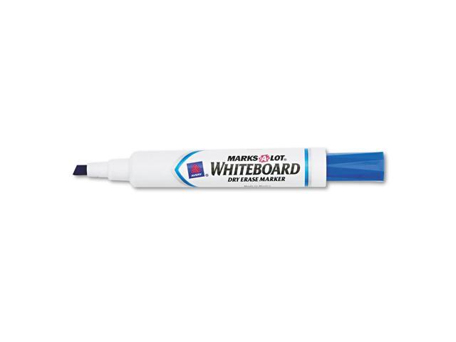 Avery Marks-A-Lot Dry-Erase Markers Chisel Tip Blue Ink 12/Pk 24406
