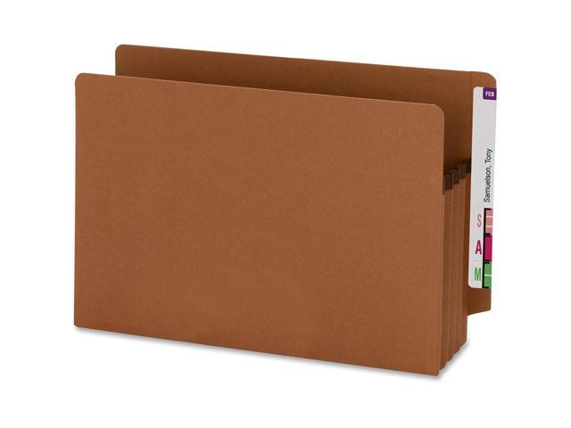 Smead Manufacturing Company SMD73611 Pocket- End Tab- Recycled- 3-.50in. Exp- Lgl- Redrope