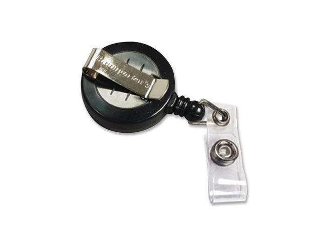 Baumgartens Card Reel with Belt Clip/Strap Extends 30' 25/PK Black 68424