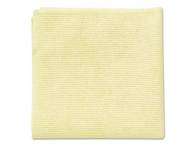 Rubbermaid Commercial Microfiber Cleaning Cloths 16 x 16 Yellow 24/Pack 1820584
