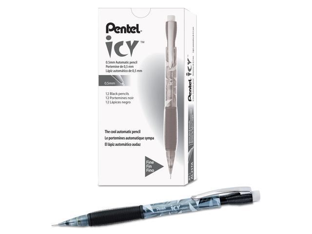 Pentel Icy Mechanical Pencil .5mm Trans Smoke Dozen AL25TA