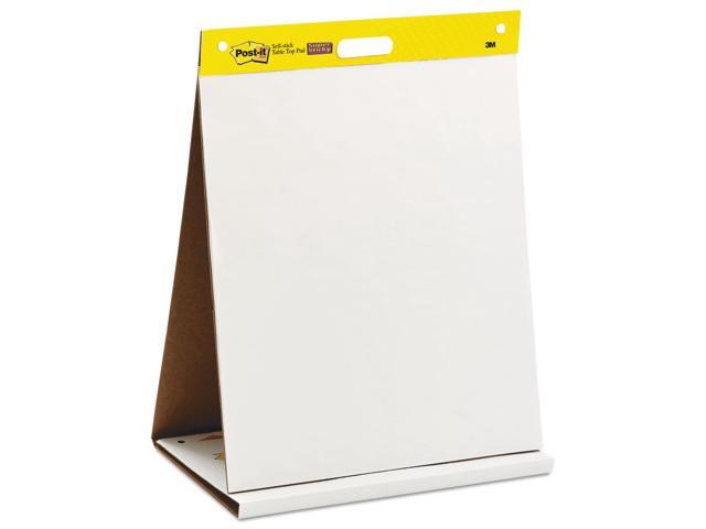 Post-it Self Stick Tabletop Easel Unruled Pad 20 x 23 White 20 Sheets 563R