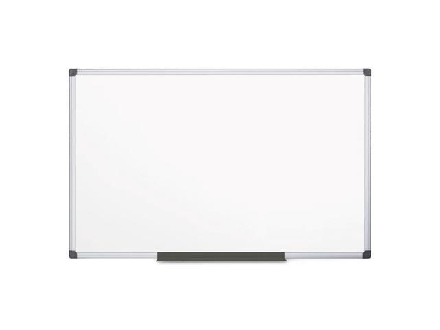 MasterVision Value Lacquered Steel Magnetic Dry Erase Board 48 x 96 White