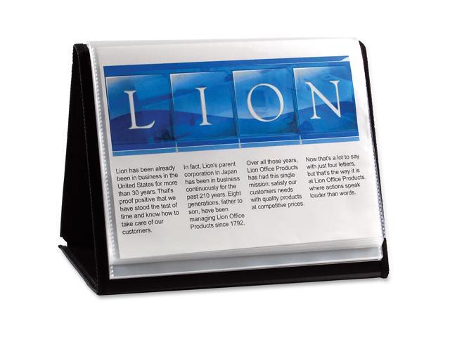 Lion Office Products Display Book Horizontal Easel 11'x8-1/2' Black 39008