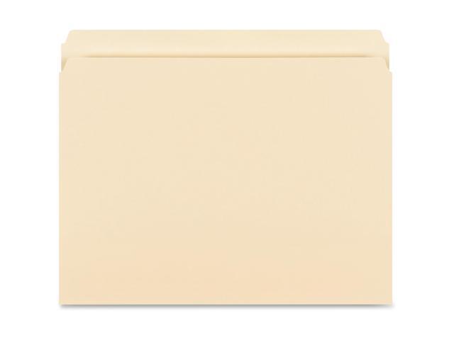 Business Source Straight-Cut 1-ply Tab Heavyweight File Folders - Letter - 8 1/2' x 11' Sheet Size - Straight Tab Cut -