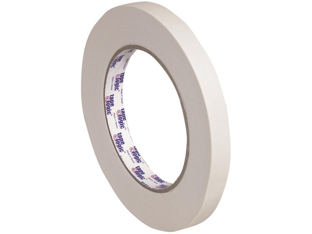 Tape Logic 2400 Masking Tape 5.6 Mil 1/2' x 60 yds. Natural 72/Case T9332400