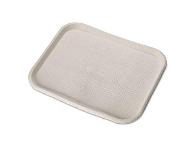 Chinet Savaday Molded Fiber Food Trays 14 x 18 White Rectangular 100/Carton