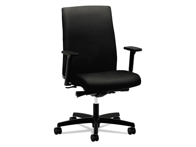 HON Ignition Series Mid-Back Work Chair - Supports Up to 300 lb - 17' to 22' Seat Height - Black HONIW104CU10