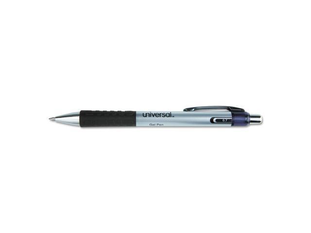 Universal Gel Stick Roller Ball Pen 0.5 mm Fine Black Ink 1 Dozen 39514