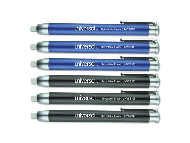 UPC 087547551066 product image for Pen-Style Retractable Eraser Blue;Black 6/Pack | upcitemdb.com