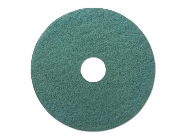 Standard 18-Inch Diameter Heavy-Duty Scrubbing Floor Pads, Green, 5/Carton BWK4018GRE