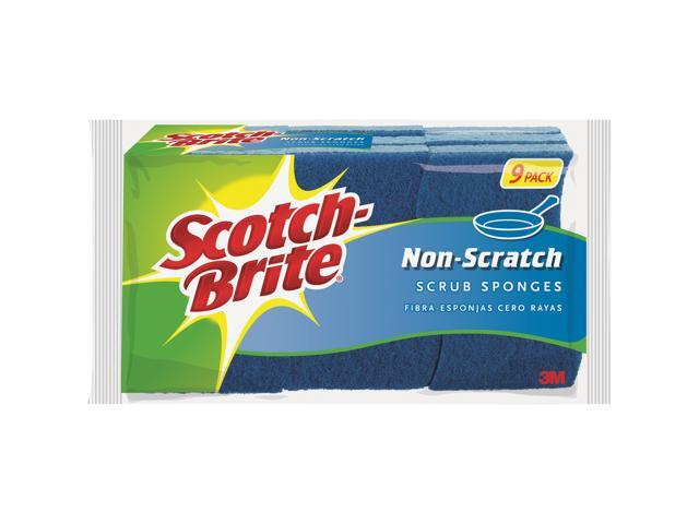 3M 93684 Scotch Brite 9 Pack Non-Scratch Scrub Sponges