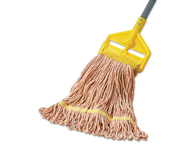 Mop Head Super Loop Head Cotton/Synthetic Fiber Small Orange 12/Carton