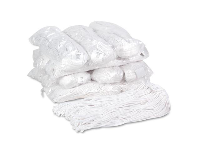Boardwalk Premium Cut-End Wet Mop Heads Rayon 20oz White 12/Carton 220RCT