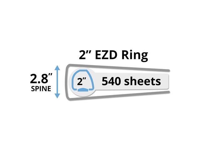 Avery Heavy-Duty View Binder w/Locking EZD Rings 2' Cap Pacific Blue 79778