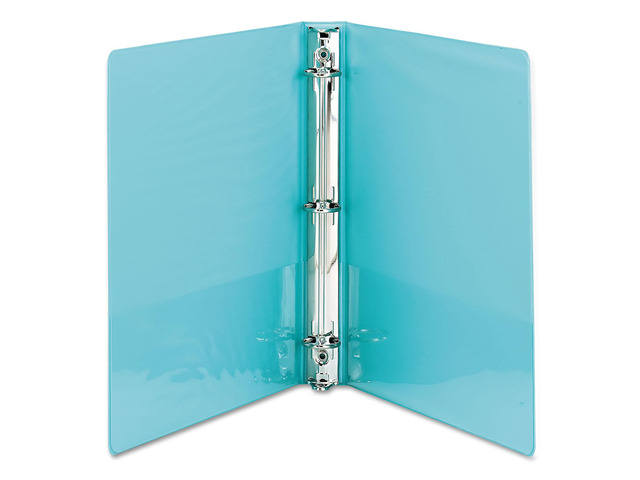 Samsill Fashion View Binder Round Ring 11 x 8-1/2 1' Capacity Turquoise 2/Pack U86377
